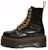 (W) Dr. Martens Jadon Max Platform Boot 'Black Buttero' Kulit Hitam 25566001