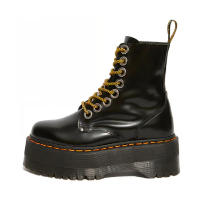 (W) Dr. Martens Jadon Max Platform Boot 'Black Buttero'