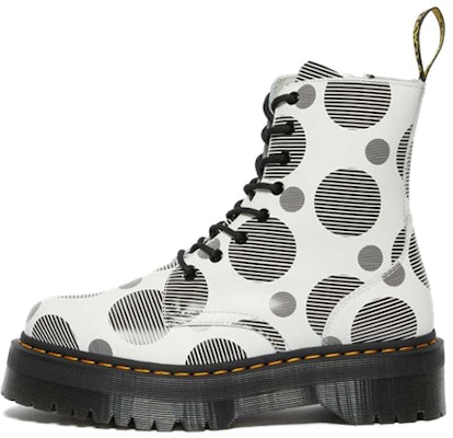 (Women) Dr. Martens Jadon Polka Dot Smooth Leather Platform Boots 'White Black' 26882101 Buy (Women) Dr. Martens Jadon Polka Dot Smooth Leather Platform Boots 'White Black' 26882101