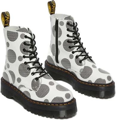 (Women) Dr. Martens Jadon Polka Dot Smooth Leather Platform Boots 'White Black' 26882101 Shop (Women) Dr. Martens Jadon Polka Dot Smooth Leather Platform Boots 'White Black' 26882101