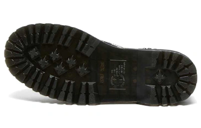 (Women) Dr. Martens Jadon Polka Dot Smooth Leather Platform Boots 'Black'