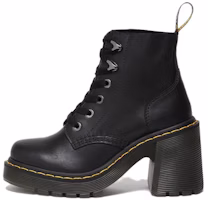(Women) Dr. Martens Jesy Sandal 'Leather Lace-up Flared Heel' Black 27613001 (Women) Dr. Martens Jesy Sandal 'Leather Lace-up Flared Heel' Black 27613001