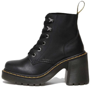 (W) 马丁博士 Jesy 黑色皮革系带喇叭鞋跟凉鞋 27613001 Buy (W) 马丁博士 Jesy 黑色皮革系带喇叭鞋跟凉鞋 27613001