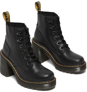 (W) 马丁博士 Jesy 黑色皮革系带喇叭鞋跟凉鞋 27613001 Lookbook (W) 马丁博士 Jesy 黑色皮革系带喇叭鞋跟凉鞋 27613001