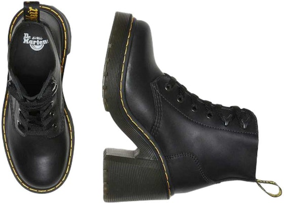(Women) Dr. Martens Jesy Sandal 'Leather Lace-up Flared Heel' Black 27613001 Shop (Women) Dr. Martens Jesy Sandal 'Leather Lace-up Flared Heel' Black 27613001