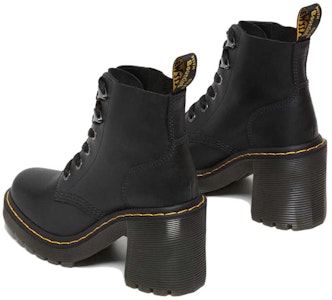 (W) 马丁博士 Jesy 黑色皮革系带喇叭鞋跟凉鞋 27613001 Purchase (W) 马丁博士 Jesy 黑色皮革系带喇叭鞋跟凉鞋 27613001