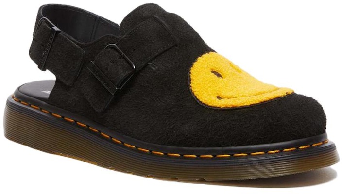 x Dr. Martens Smiley Jorge Suede Mules 'Hitam Kuning' 31391005 Order x Dr. Martens Smiley Jorge Suede Mules 'Hitam Kuning' 31391005
