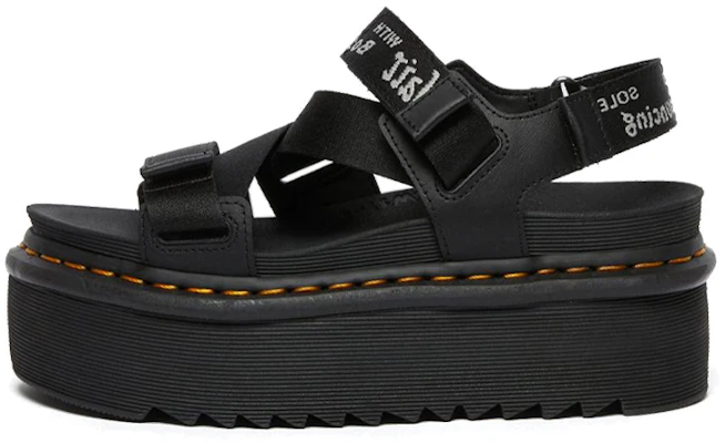 (W) Dr. Martens Kimberley Sandal Platform Logo Pita Terbuka 'Hitam' 26532001 Buy (W) Dr. Martens Kimberley Sandal Platform Logo Pita Terbuka 'Hitam' 26532001