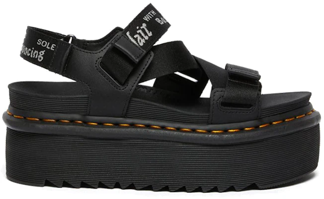 (W) Dr. Martens Kimberley Sandal Platform Logo Pita Terbuka 'Hitam' 26532001 Order (W) Dr. Martens Kimberley Sandal Platform Logo Pita Terbuka 'Hitam' 26532001
