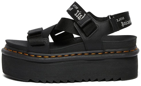 (W) 马丁靴双带缎带露趾厚底凉鞋'黑色' 26532001 Buy (W) 马丁靴双带缎带露趾厚底凉鞋'黑色' 26532001