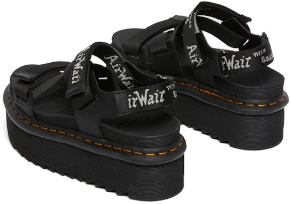 (Women) Dr. Martens Kimberley Ribbon Logo Open-Toe Platform Sandal 'Black' 26532001 Purchase (Women) Dr. Martens Kimberley Ribbon Logo Open-Toe Platform Sandal 'Black' 26532001