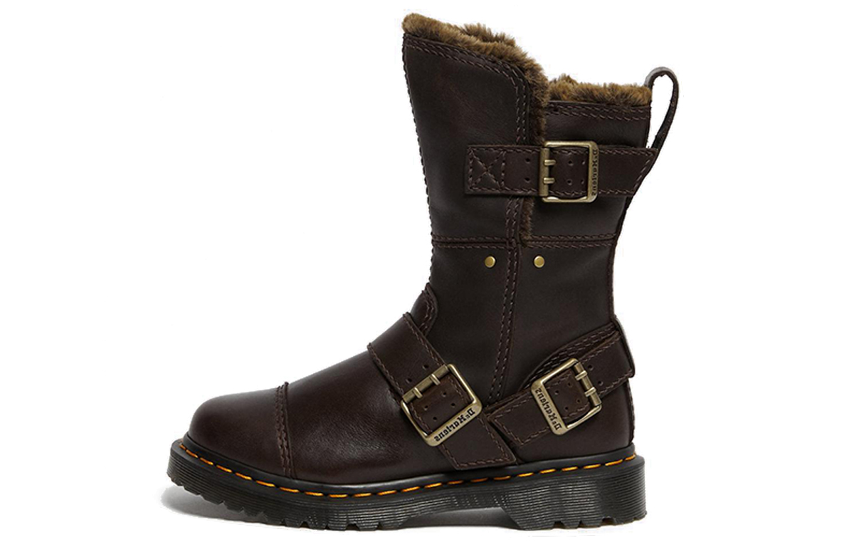 (Women) Dr. Martens Kristy High 'Brown Snow Boot' 26235204