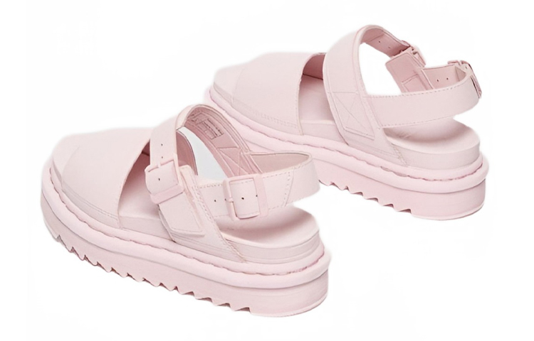Shop (Women) Dr. Martens Leather 'Fashion Thick Sole Pink Sandal' 27306279