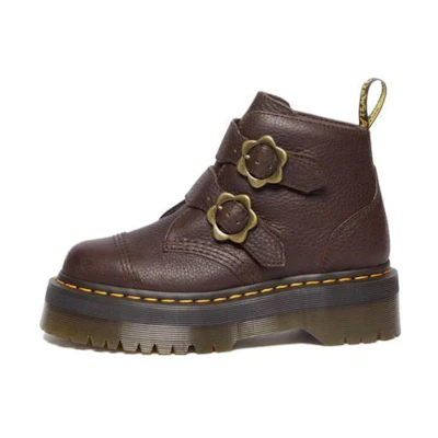 (W) Dr. Martens Leather Casual Ankle Boot 'Brown'