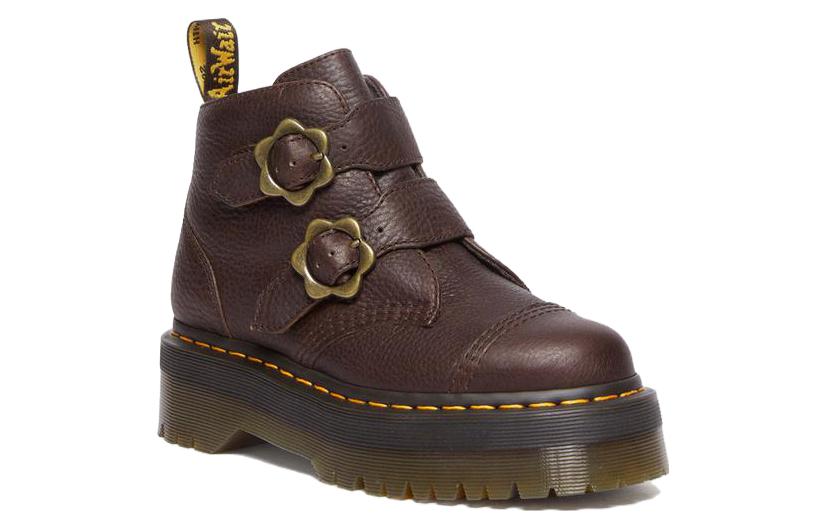(W) Dr. Martens Leather Casual Ankle Boot 'Brown' 圖 2