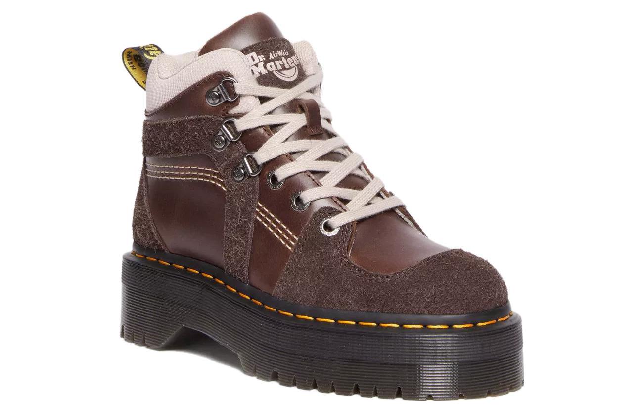 Order (W) Dr. Martens Sepatu Boot Kasual Tali Kulit 'Cokelat Tua' 31215201