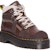 (W) But Dr. Martens Kasut Buku Kulit Kasual Bertali 'Coklat Gelap' 31215201