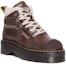 Order (W) But Dr. Martens Kasut Buku Kulit Kasual Bertali 'Coklat Gelap' 31215201