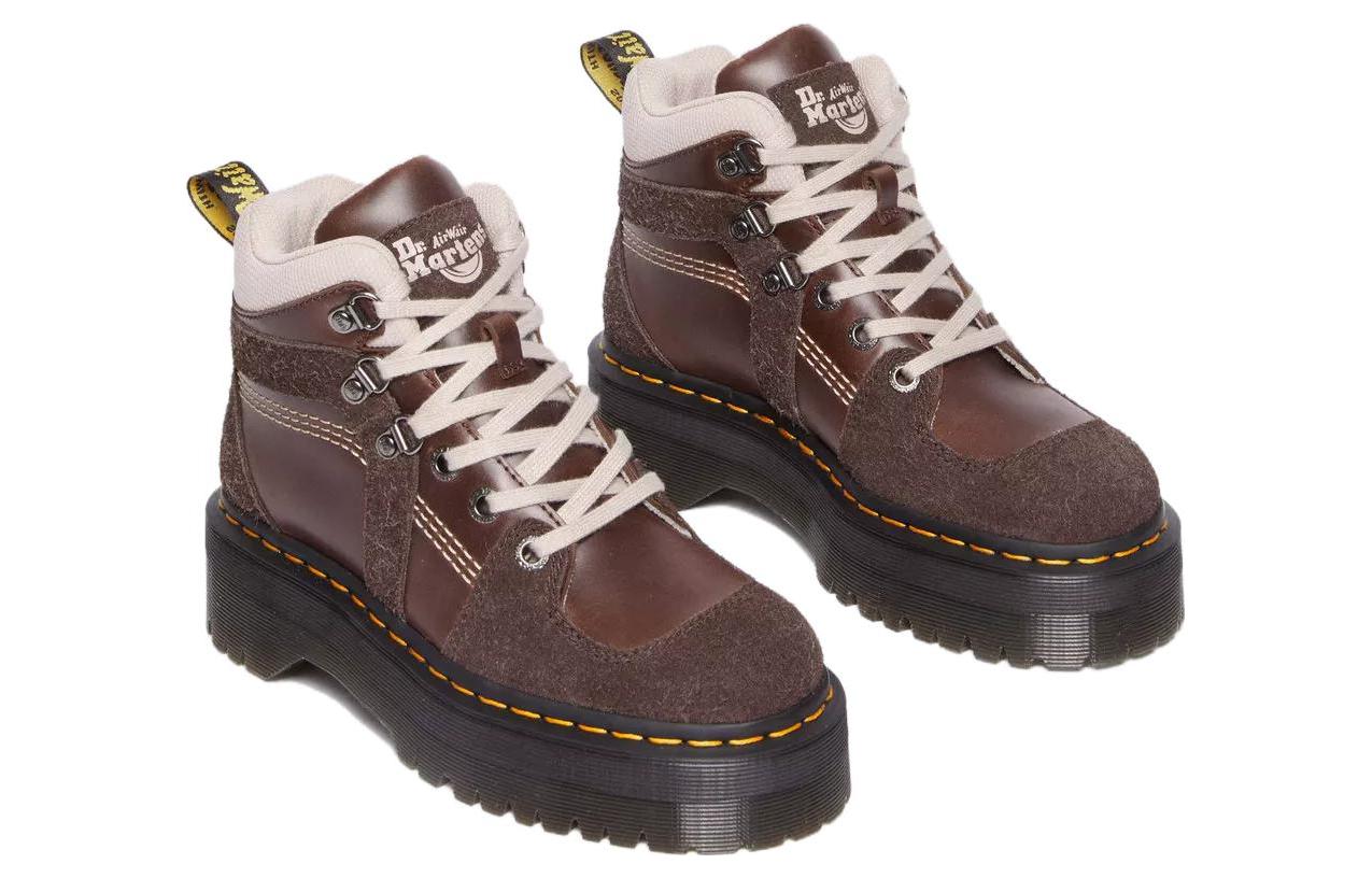 Lookbook (W) Dr. Martens Sepatu Boot Kasual Tali Kulit 'Cokelat Tua' 31215201