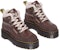 (W) But Dr. Martens Kasut Buku Kulit Kasual Bertali 'Coklat Gelap' 31215201