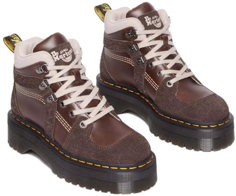 (W) Botas de Cuero Casual con Cordones Dr. Martens Tobilleras 'Marrón Oscuro' 31215201 Lookbook (W) Botas de Cuero Casual con Cordones Dr. Martens Tobilleras 'Marrón Oscuro' 31215201