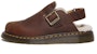 Dr. Martens Jorge II Slingback Mules Berbulu Tiruan 'Warm Tan' 31060362