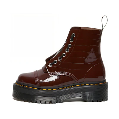 (W) Dr. Martens Leather CMFT Fashion Mid-Cut Boot 'Red Brown'