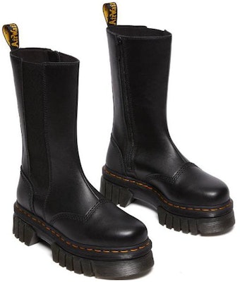 (W) ドクターマーチン レザー快適ミドルチェルシーブーツ (黒) 30966001 Shop (W) ドクターマーチン レザー快適ミドルチェルシーブーツ (黒) 30966001