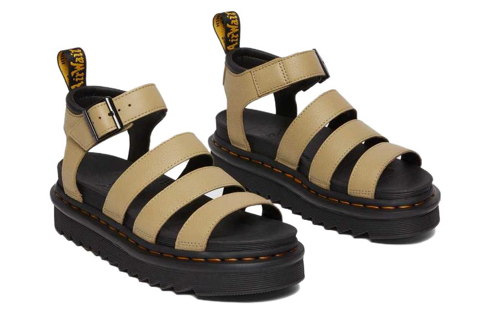 (W) Dr. Martens Leather CMFT Thick Sole Fashion Slide 'Brown' 圖 3