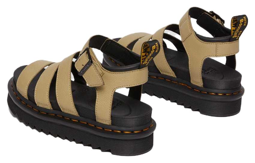 (W) Dr. Martens Leather CMFT Thick Sole Fashion Slide 'Brown' 圖 4