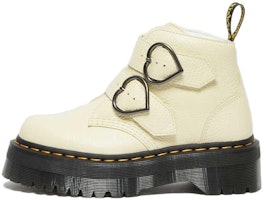 (Women) Dr. Martens Leather Fashion Platform Ankle Boot 'Cream Yellow' 27347282 (Women) Dr. Martens Leather Fashion Platform Ankle Boot 'Cream Yellow' 27347282