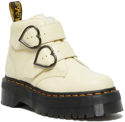 (W) Dr. Martens Kulit Fesyen But Buku Lali Platform 'Kuning Krim' 27347282 Order (W) Dr. Martens Kulit Fesyen But Buku Lali Platform 'Kuning Krim' 27347282