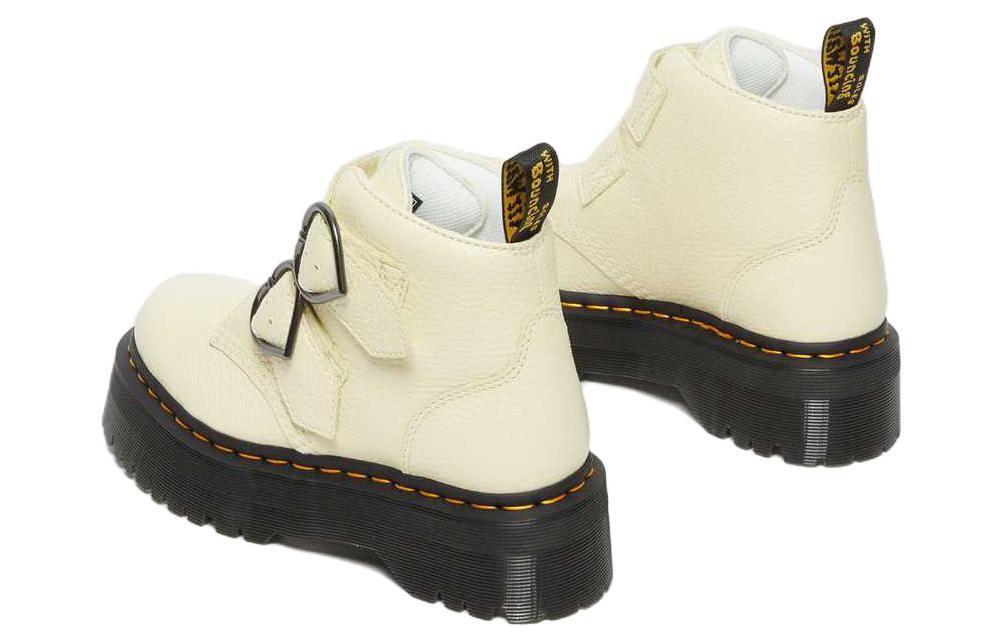 Purchase (W) Dr. Martens Sepatu Boot Kulit Platform 'Cream Yellow' 27347282