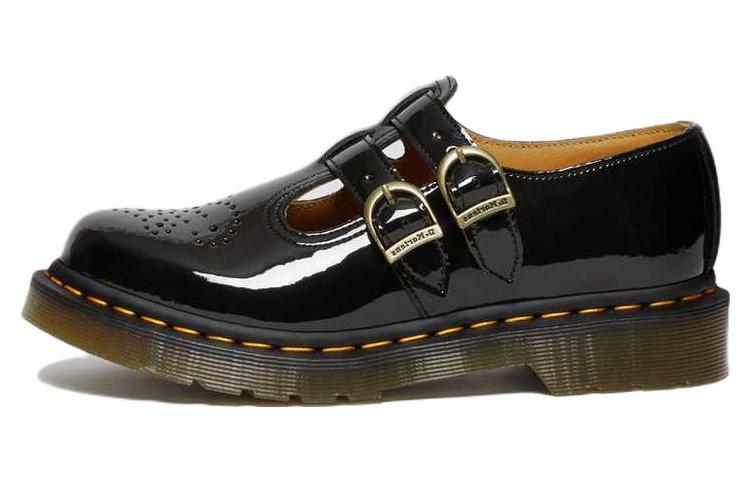 (Women) Dr. Martens Leather Flat 'Adjustable Buckle Black' 12916002