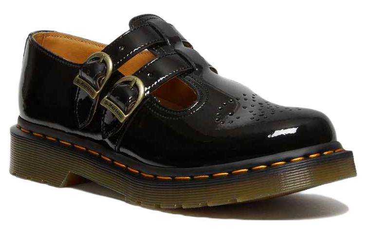 Order (W) Dr. Martens de Cuero Planos 'Hebilla Ajustable Negra' 12916002