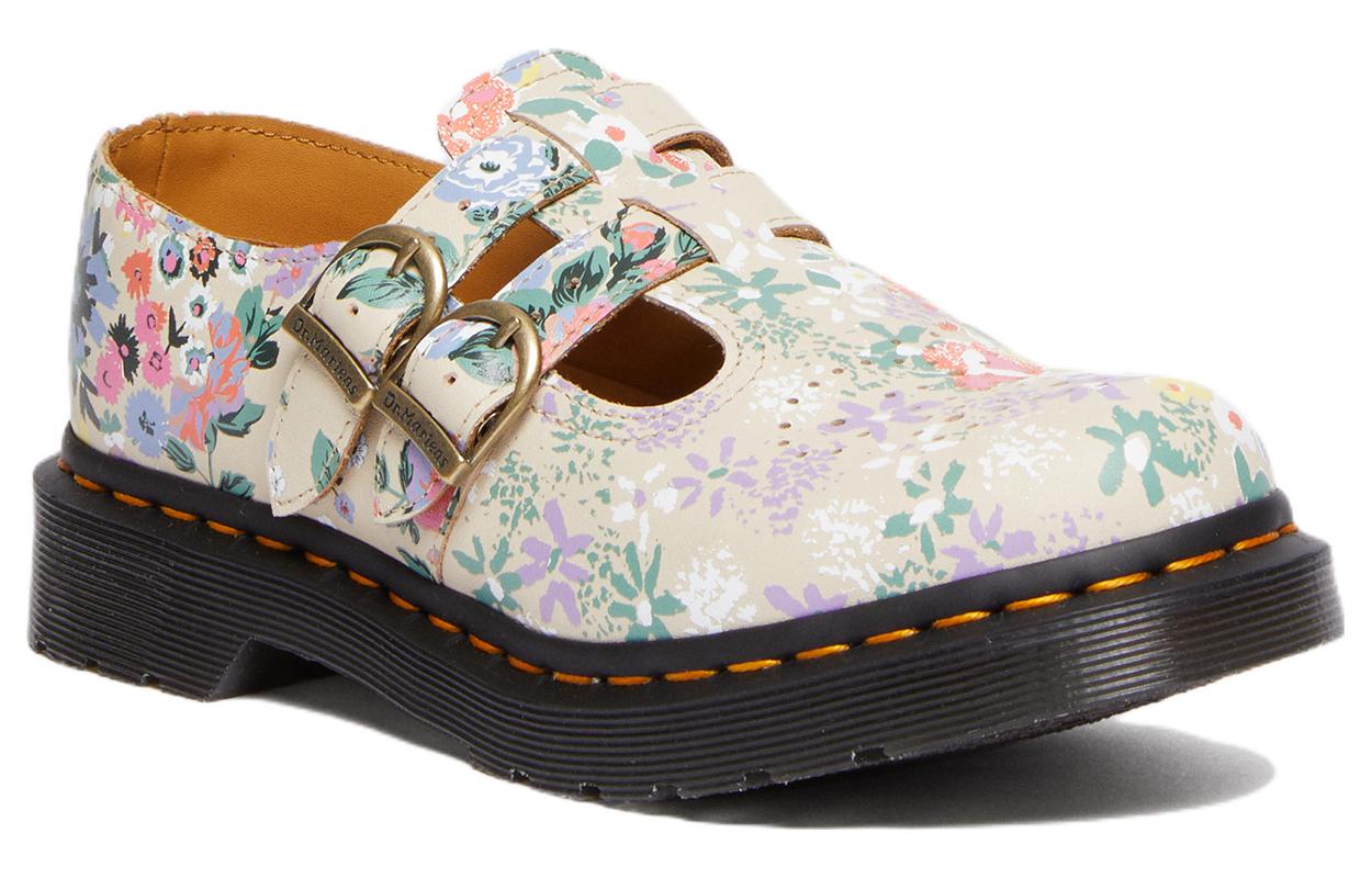 (W) Dr. Martens 8065 Floral Mash Up Leather Mary Jane 'Parchment Beige' 圖 2