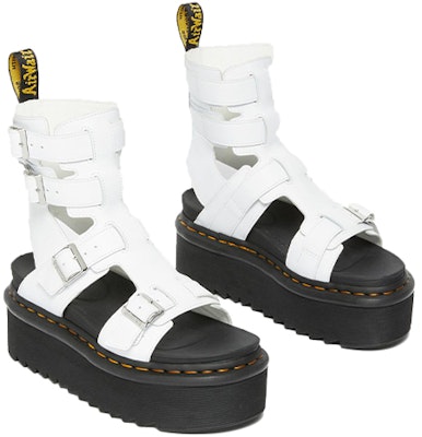 (W) Dr. Martens Sandal Gladiator Kulit Flatform 'Putih' 27354100 Lookbook (W) Dr. Martens Sandal Gladiator Kulit Flatform 'Putih' 27354100
