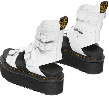 (W) Dr. Martens Sandal Gladiator Kulit Flatform 'Putih' 27354100 Shop (W) Dr. Martens Sandal Gladiator Kulit Flatform 'Putih' 27354100