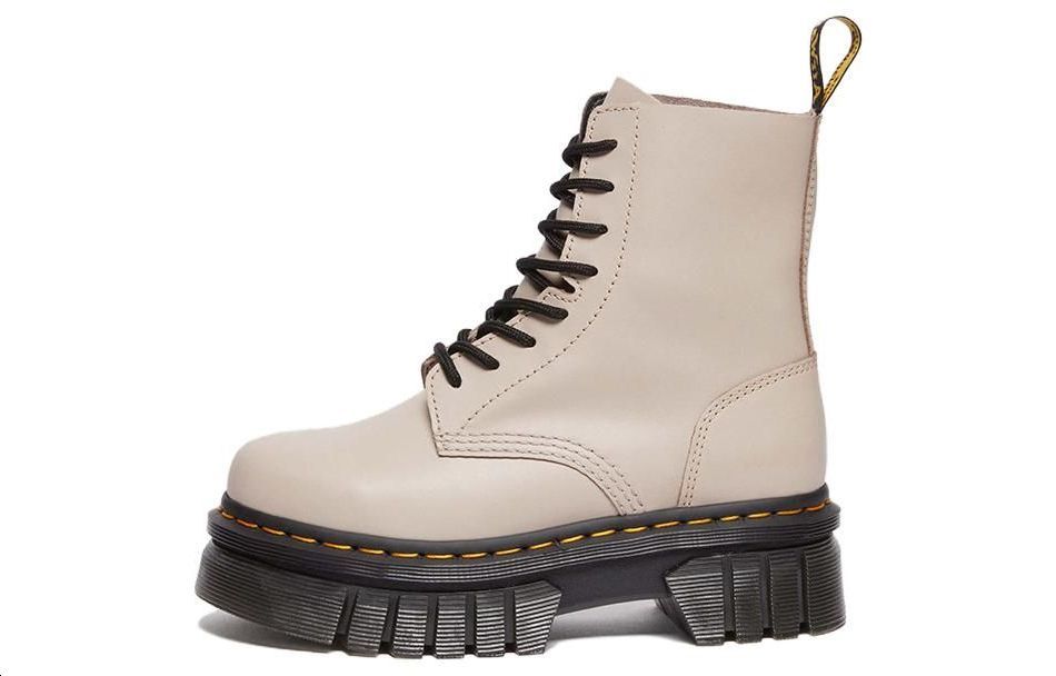 (Women) Dr. Martens Leather Mid-Calf Boot 'Grey Brown' 27149348