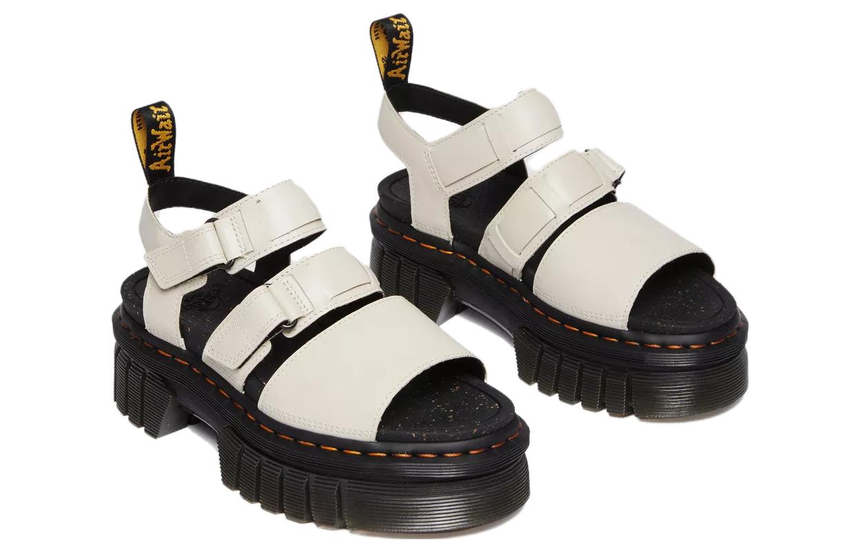 Dr. Martens Ricki Nappa Lux Leather 3-Strap Platform Sandals 'White' 圖 3