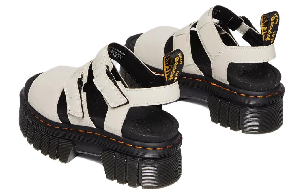 Dr. Martens Ricki Nappa Lux Leather 3-Strap Platform Sandals 'White' 圖 5