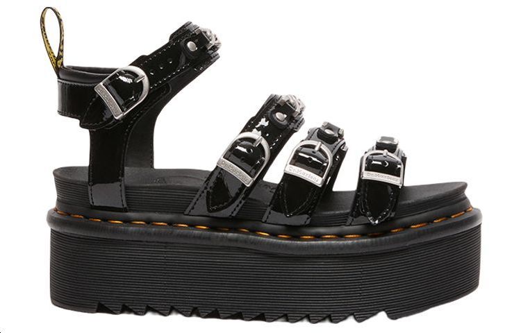 (W) Dr. Martens Leather Platform Sandal 'Black CMFT' 圖 2