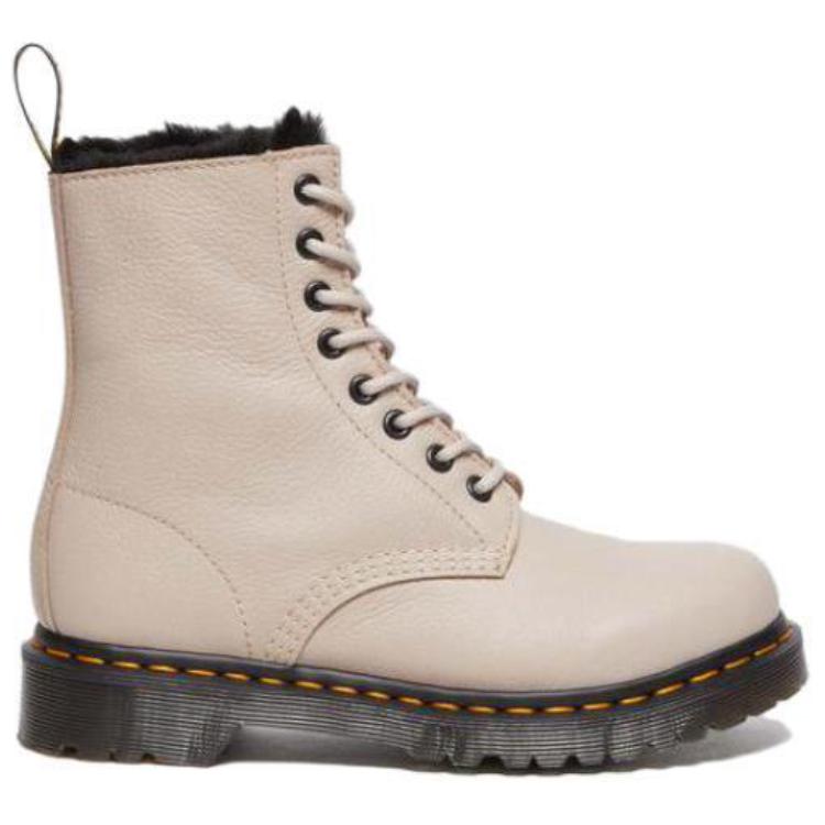 (W) Dr. Martens Leather Round-Toe Lace-Up Ankle Boot 'Greige' 圖 2