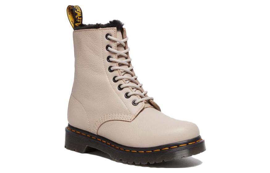 (W) Dr. Martens Leather Round-Toe Lace-Up Ankle Boot 'Greige' 圖 3