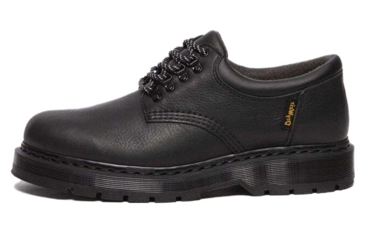 (W) Dr. Martens Leather Round Toe Lace-Up 'Black Casual'