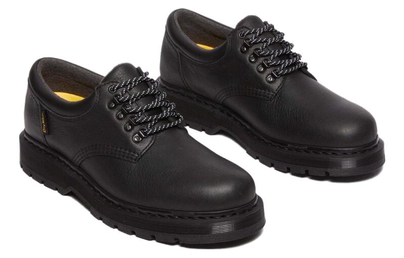 (W) Dr. Martens Leather Round Toe Lace-Up 'Black Casual' 圖 3
