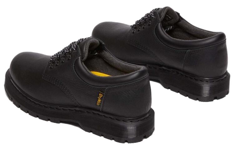 (W) Dr. Martens Leather Round Toe Lace-Up 'Black Casual' 圖 4