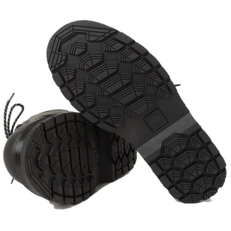 (W) Dr. Martens Leather Round Toe Lace-Up 'Black Casual' 圖 5