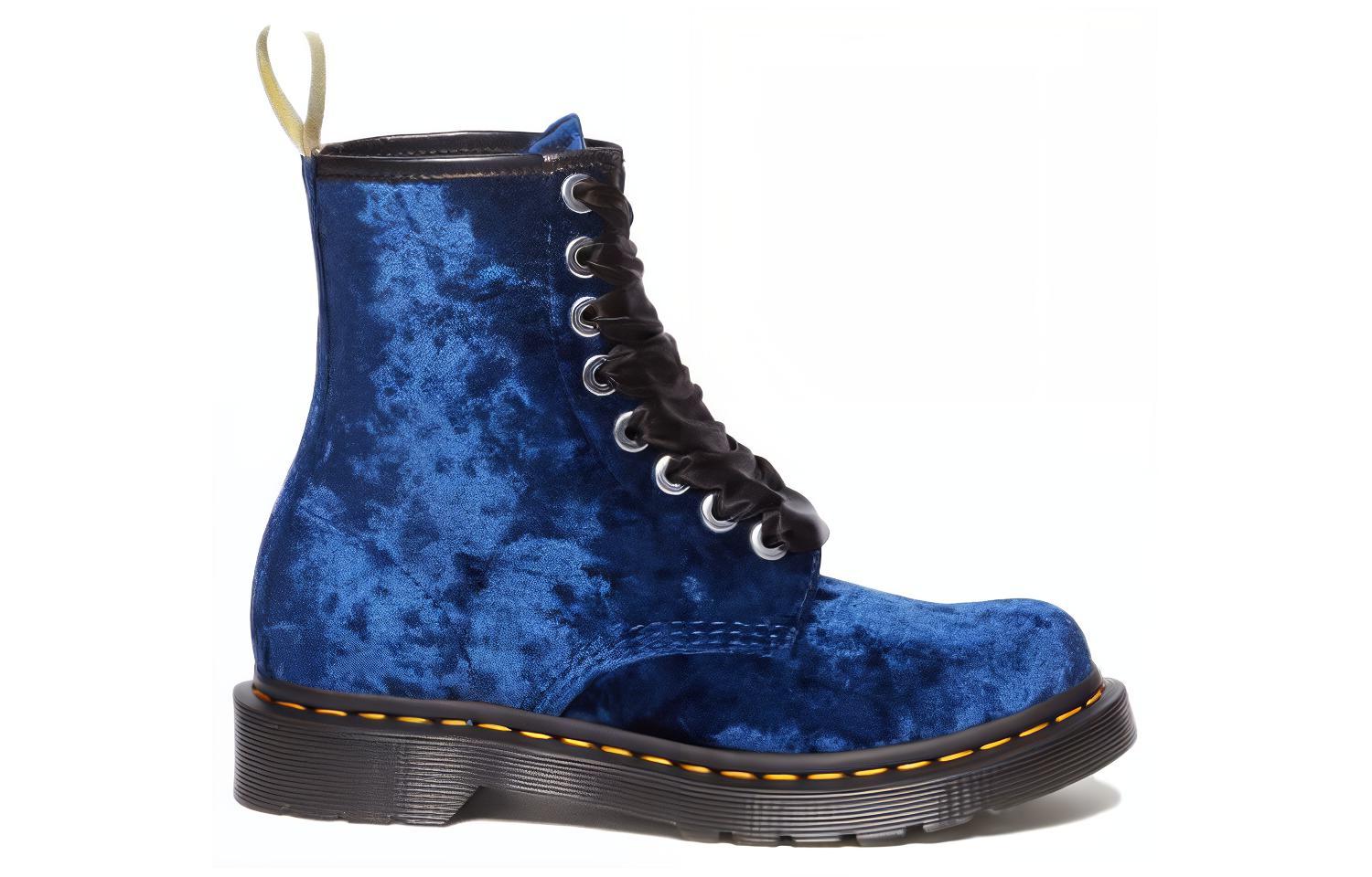 (W) Dr. Martens Leather Round Toe Lace-Up Ankle Boot 'Deep Blue' 圖 2