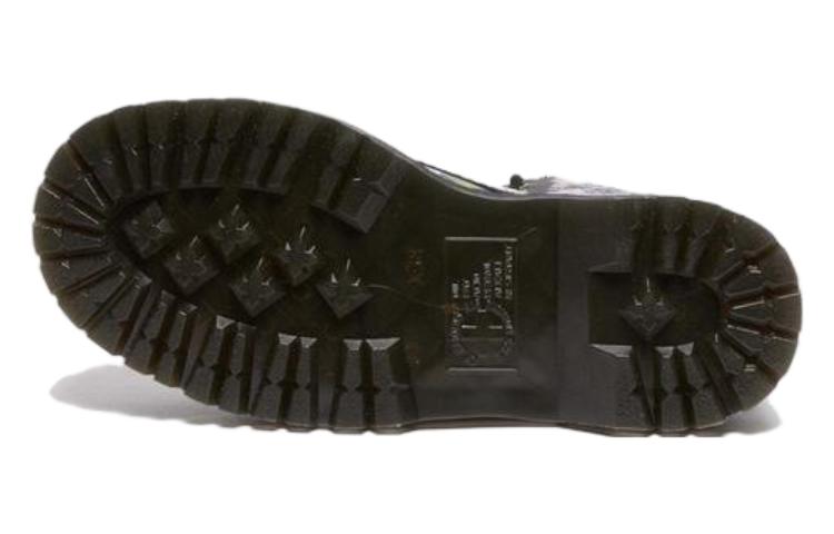 (W) Dr. Martens Leather Round Toe Lace-Up Ankle Boots 'Black' 圖 4